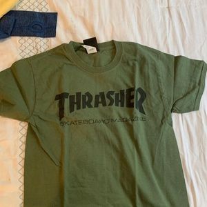 Thrasher | Tops | Thrasher Army Green T 